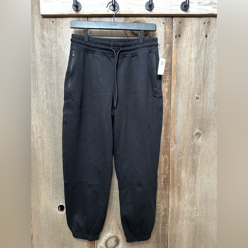 Old Navy High Waisted Dynamic Fleece Jogger Sweatpants Black Size Small Petite